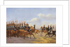 Nicholas I and his entourage reviewing the Life Guards Lancer (Ulansky) His Majestys Regiment, 1846 by Anonymous