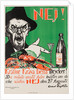 No! Crayfish require these drinks!, Swedish anti-Prohibition poster, 1922 by Anonymous
