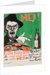 No! Crayfish require these drinks!, Swedish anti-Prohibition poster, 1922 by Anonymous