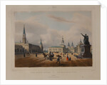 The Red Square in Moscow, 1840s by Anonymous