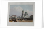 The Sennaya Square and the Saviour Church in Saint Petersburg, 1840s by Anonymous