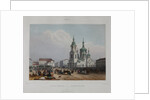 The Sennaya Square and the Saviour Church in Saint Petersburg, 1840s by Anonymous