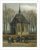Congregation Leaving the Reformed Church in Nuenen, 1884-1885 by Anonymous