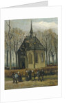 Congregation Leaving the Reformed Church in Nuenen, 1884-1885 by Anonymous