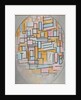 Composition in oval with color planes 2, 1914 by Anonymous