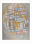 Composition in oval with color planes 2, 1914 by Anonymous
