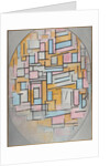 Composition in oval with color planes 2, 1914 by Anonymous