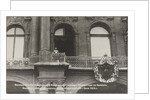 Nicholas II declares war on Germany from the balcony of the Winter Palace, 2 August 1914, 1914 by Anonymous