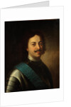 Portrait of Emperor Peter I the Great, First third of 18th cen by Anonymous