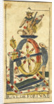 La Roue de Fortune (Wheel of Fortune), Tarot card, Early 18th cen by Anonymous