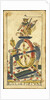 La Roue de Fortune (Wheel of Fortune), Tarot card, Early 18th cen by Anonymous