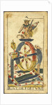 La Roue de Fortune (Wheel of Fortune), Tarot card, Early 18th cen by Anonymous
