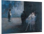 Backstage - Symphony in Blue, Between 1900 and 1923 by Anonymous