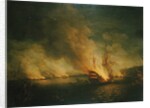 Sir John Thomas Duckworths action in the Dardanelles, 19 February 1807 by Anonymous