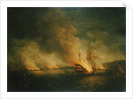 Sir John Thomas Duckworths action in the Dardanelles, 19 February 1807 by Anonymous
