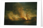 Sir John Thomas Duckworths action in the Dardanelles, 19 February 1807 by Anonymous