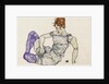 Seated woman in violet stockings, 1917 by Anonymous