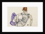 Seated woman in violet stockings, 1917 by Anonymous