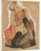 Girl with black stockings, 1911 by Anonymous