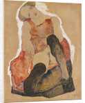 Girl with black stockings, 1911 by Anonymous