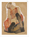 Girl with black stockings, 1911 by Anonymous