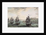Russian squadron under the command of Ushakov passed the Bosporus, 1799 by Anonymous