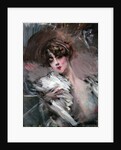 Portrait of young lady with white hair ribbon, 1912 by Anonymous