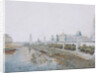 View of the Kremlin from the Moskvoretsky Bridge, 1851 by Anonymous