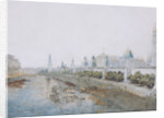 View of the Kremlin from the Moskvoretsky Bridge, 1851 by Anonymous
