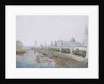 View of the Kremlin from the Moskvoretsky Bridge, 1851 by Anonymous