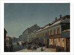 Kuznetsky Most (Blacksmiths Bridge) in Moscow, 1850s by Anonymous