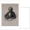 Portrait of the author Konstantin Sergeyevich Aksakov, 1860s by Anonymous
