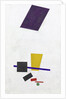 Painterly Realism of a Football Player - Color Masses in the 4th Dimension, 1915 by Anonymous