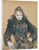 Woman with a Black Boa, 1892 by Anonymous
