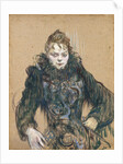 Woman with a Black Boa, 1892 by Anonymous