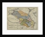 Map of the Caucasus Krai, Mid of the 19th cen by Anonymous