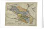 Map of the Caucasus Krai, Mid of the 19th cen by Anonymous