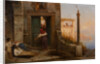 Sick man at the walls of a Catholic monastery, 1874 by Anonymous