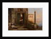 Sick man at the walls of a Catholic monastery, 1874 by Anonymous