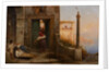 Sick man at the walls of a Catholic monastery, 1874 by Anonymous