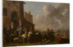 Preparing for the hunt, 1670s by Anonymous