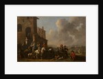 Preparing for the hunt, 1670s by Anonymous