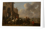 Preparing for the hunt, 1670s by Anonymous