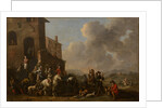 Preparing for the hunt, 1670s by Anonymous