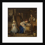 Wet nurse visited her sick child, 1860s by Anonymous