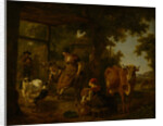 On the farm, A scene from rural life, Second Half of the 18th cen by Anonymous