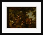 On the farm, A scene from rural life, Second Half of the 18th cen by Anonymous