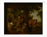 On the farm, A scene from rural life, Second Half of the 18th cen by Anonymous