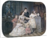 Portrait of Grand Duchess Alexandra Iosifovna of Saxe-Altenburg with children by Anonymous