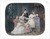 Portrait of Grand Duchess Alexandra Iosifovna of Saxe-Altenburg with children by Anonymous